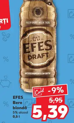 Kaufland EFES Bere blondă Ofertă