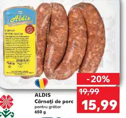 Kaufland ALDIS Cârnaţi de porc Ofertă