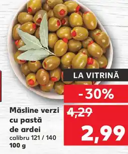 Kaufland Măsline verzi cu pastă de ardei Ofertă