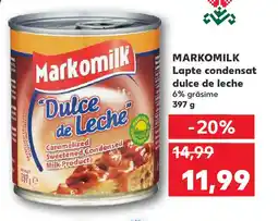 Kaufland MARKOMILK Lapte condensat dulce de leche Ofertă