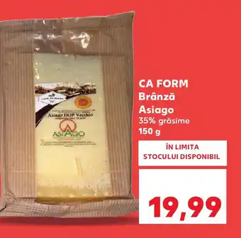 Kaufland CA FORM Brânză Asiago Ofertă