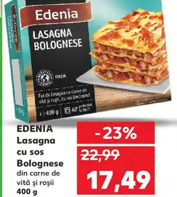 Kaufland EDENIA Lasagna cu sos Bolognese Ofertă