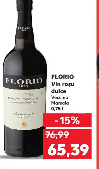 Kaufland FLORIO Vin roşu dulce Ofertă