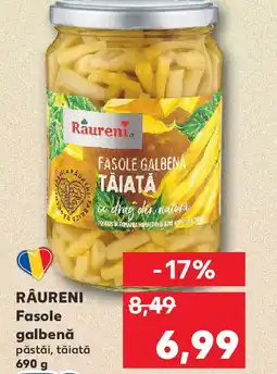 Kaufland RÂURENI Fasole galbenă păstăi, tăiată Ofertă