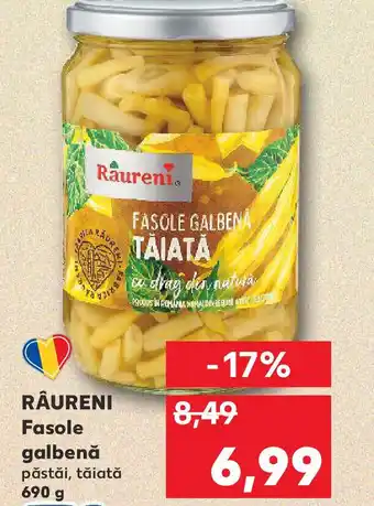 Kaufland RÂURENI Fasole galbenă păstăi, tăiată Ofertă