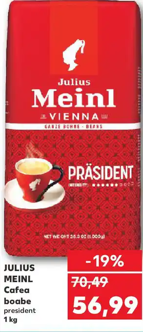 Kaufland JULIUS MEINL Cafea boabe Ofertă