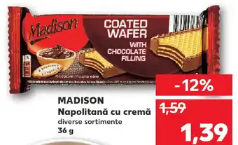 Kaufland MADISON Napolitană cu cremă Ofertă