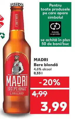 Kaufland MADRI Bere blondă Ofertă