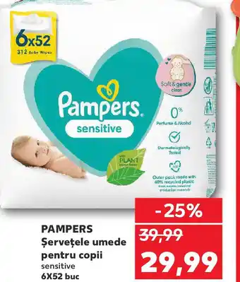 Kaufland PAMPERS Şerveţele umede pentru copii Ofertă