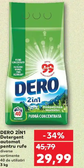 Kaufland DERO 2IN1 Detergent automat pentru rufe Ofertă