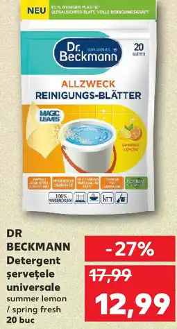 Kaufland DR BECKMANN Detergent şerveţele universale Ofertă