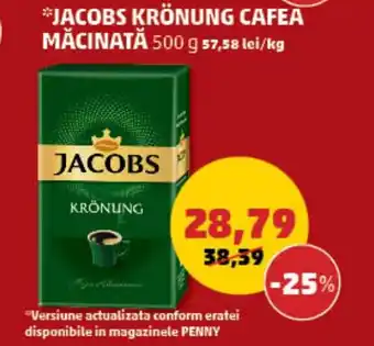 Penny JACOBS Krönung cafea măcinată Ofertă