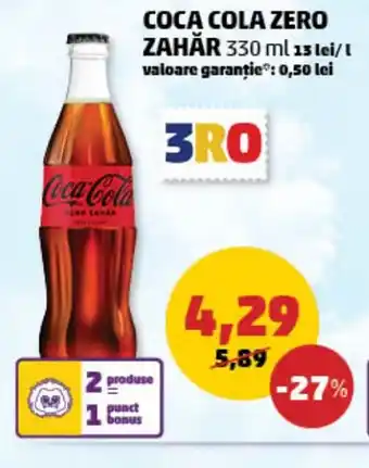 Penny COCA COLA Zero zahăr Ofertă