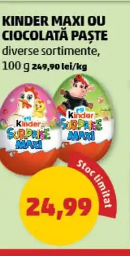 Penny KINDER Maxi ou ciocolată paște Ofertă