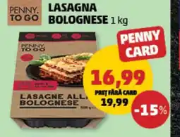 Penny Lasagna bolognese Ofertă