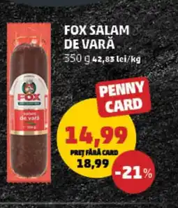 Penny Fox salam de vară Ofertă