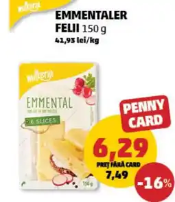 Penny Emmentaler felii Ofertă