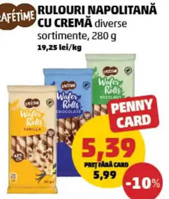 Penny Rulouri napolitană cu cremă Ofertă