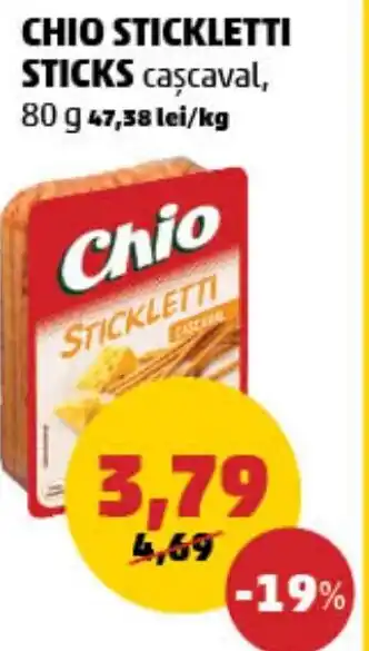 Penny CHIO Stickletti sticks caşcaval Ofertă