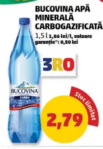 Penny BUCOVINA Apă minerală carbogazificată Ofertă