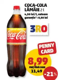 Penny COCA-COLA Lămâie Ofertă