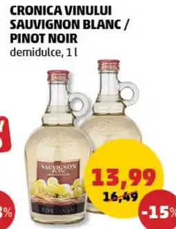 Penny Cronica vinului sauvignon blanc / pinot noir Ofertă