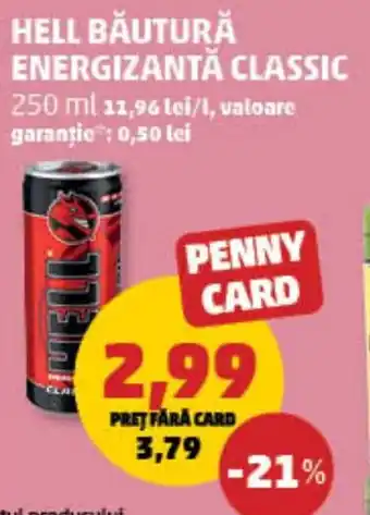 Penny Hell băutură energizantă classic Ofertă