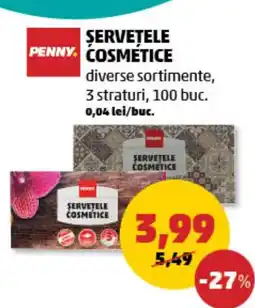 Penny Servetele cosmetice Ofertă