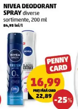 Penny NIVEA Deodorant spray Ofertă