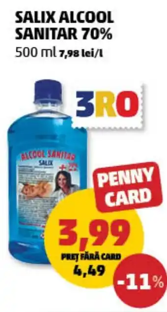 Penny Salix alcool sanitar 70% Ofertă