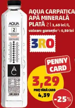 Penny Aqua carpatica apă minerală plată Ofertă