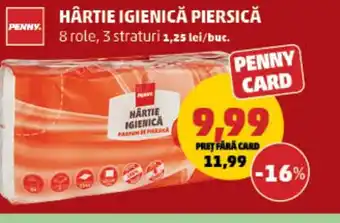 Penny Hârtie igienică piersică Ofertă