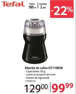 Selgros TEFAL Râşniţă de cafea GT110838 Ofertă