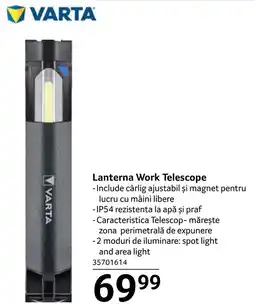 Selgros VARTA Lanterna Work Telescope Ofertă