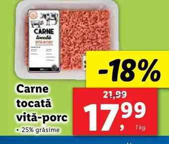 Lidl Carne tocată vită-porc Ofertă