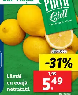 Lidl Lămâi cu coajă netratată Ofertă