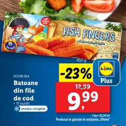 Lidl OCEAN SEA Batoane din file de cod Ofertă