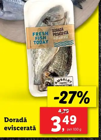 Lidl Doradǎ eviscerată Ofertă