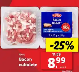 Lidl PIKOK Bacon cubuleţe Ofertă