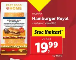 Lidl FOOD FOX Hamburger Royal Ofertă