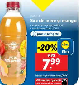 Lidl SOLEVITA Suc de mere şi mango Ofertă