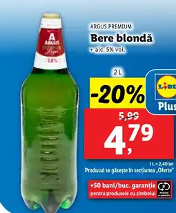 Lidl ARGUS PREMIUM Bere blondǎ Ofertă