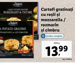 Lidl Cartofi gratinați cu roşii şi mozzarella / rozmarin şi cimbru Ofertă