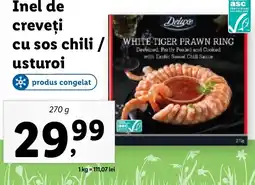 Lidl Inel de creveţi cu sos chili / usturoi Ofertă