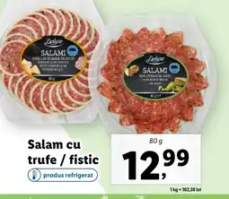 Lidl Salam cu trufe/fistic Ofertă