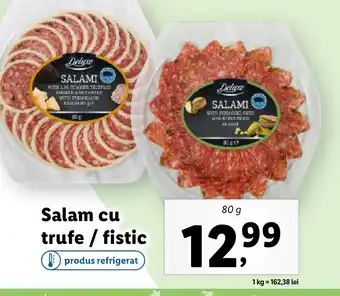 Lidl Salam cu trufe/fistic Ofertă