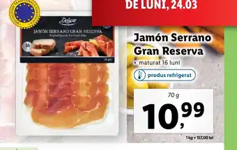 Lidl Jamón Serrano Gran Reserva Ofertă