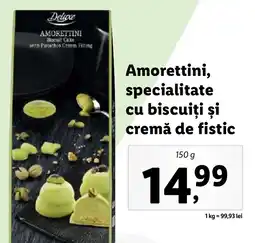 Lidl Amorettini, specialitate cu biscuiți și cremă de fistic Ofertă