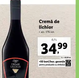 Lidl Cremă de lichior Ofertă