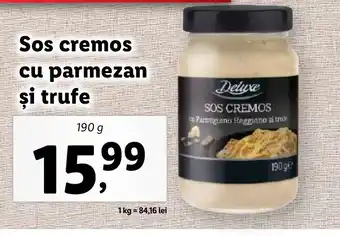 Lidl Sos cremos cu parmezan si trufe Ofertă